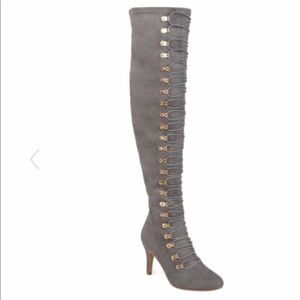 Journee collection trill over-the-knee Lace-up